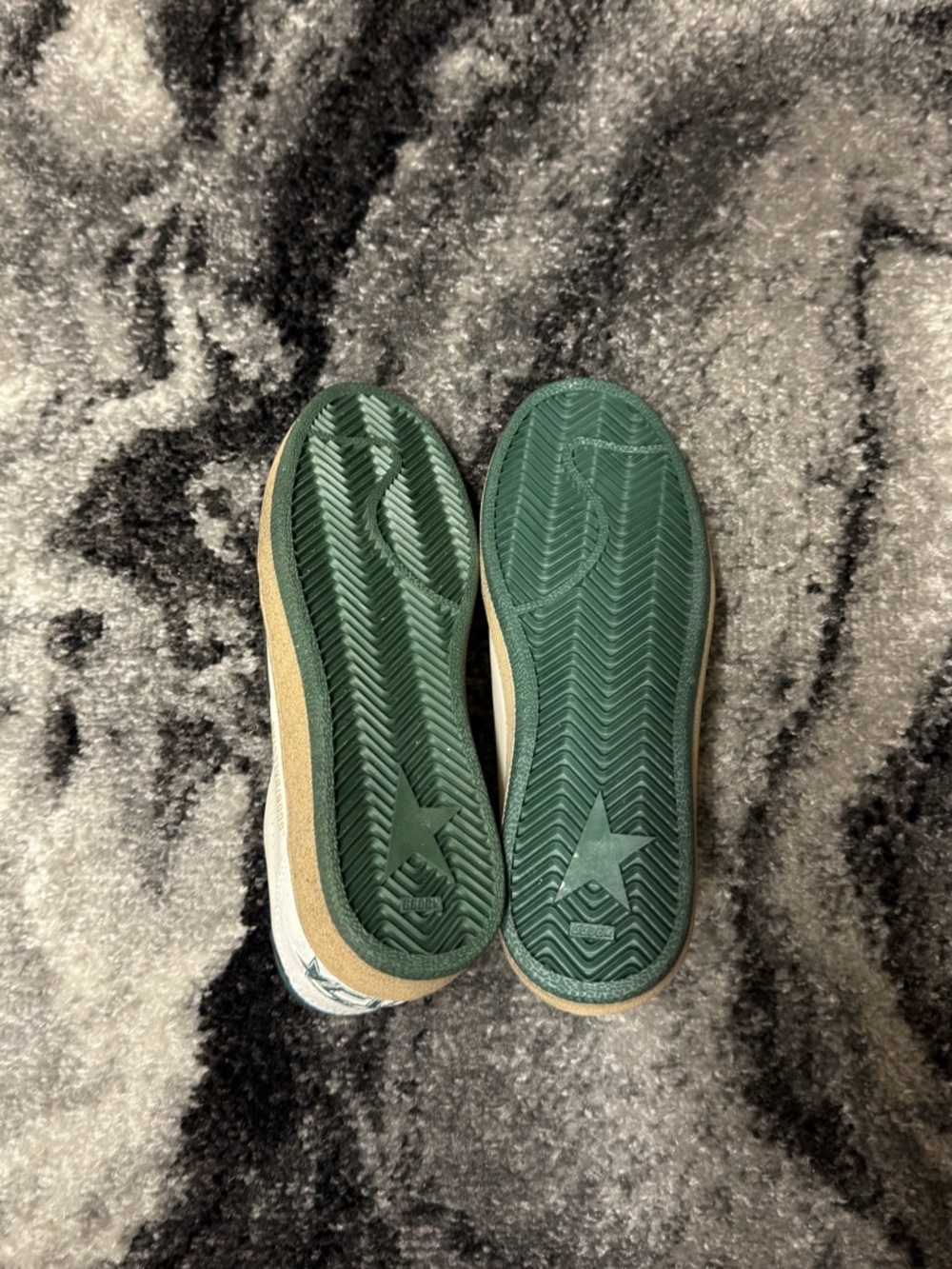 Golden Goose Ball Star White Nappa Green Star and Heel Tab size 38 - Picture 7 of 7